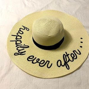 New - large brim wedding hat